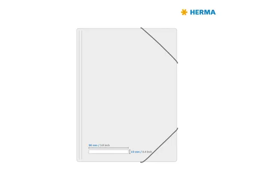 HERMA 10015 Verwijderbare etiketten A4 96x10mm Wit 1350 stuks