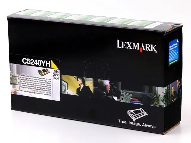 Tonercartridge Lexmark C 5240 yh Retourprogramma Geel