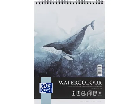 Aquarelblok Oxford Watercolour A5 20vel 300gr spiraal