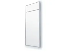 massieve wand,B 1200mm,wandkleur RAL7035,afdekprofielen RAL7035