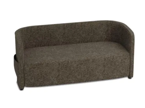sofa,2-zits,stof bruingrijs,HxBxD 760x1570x760mm,2zijvakken