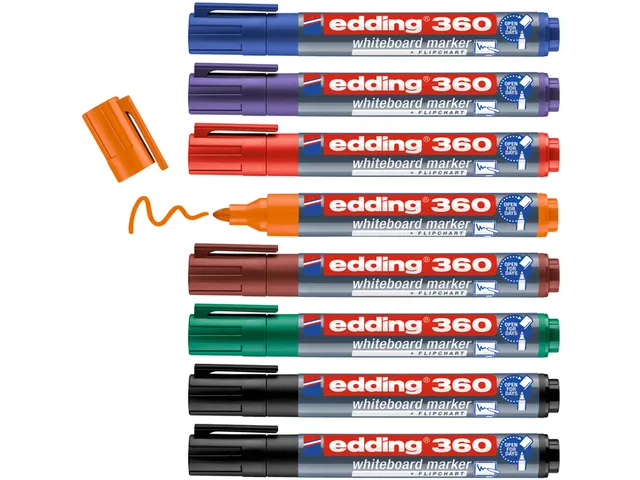 Whiteboardmarker edding 360 rond 1.5-3mm assorti 8 stuks