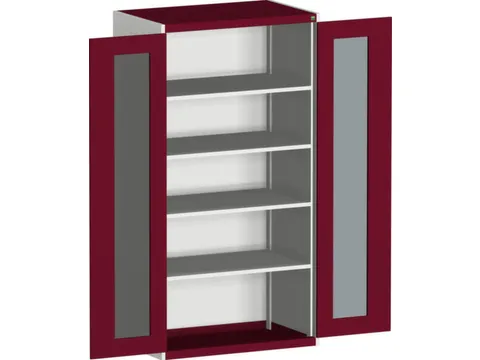 systeemkast,HxBxD 2000x1050x650mm,4xStalen bodem,5-punts sluitsysteem