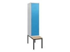 locker met bank,HxBxD 1950x400x815mm,1vak,vak B 400mm,cil.-slot