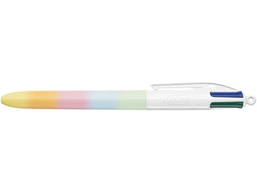 4-Kleuren balpen Bic regenboog medium assorti