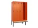 locker met bank,voor scheiding van kleding,HxBxD 2120x1200x815mm,4vak
