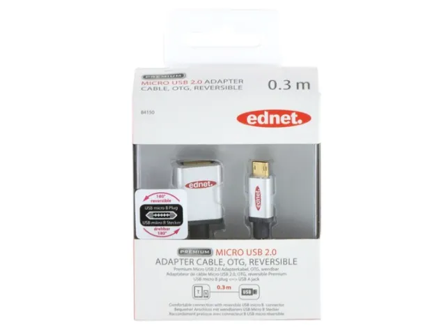 Ednet Usb 2.0 Cable 0.3m m/F 0.3m