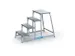 machine-opstapje bordes H 800mm 4treden aluminium