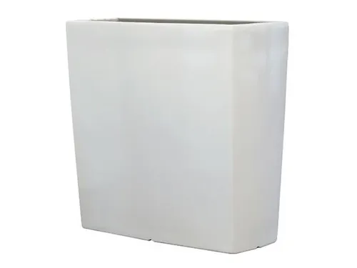 plantenpot,trapeziumvormig,PE,signaalwit,HxBxD 900x900x390mm,55l