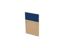 baliepaneel,v. bureau,aanbouw rechts,B 800mm,NE-esdoorn,BN6016-blauw