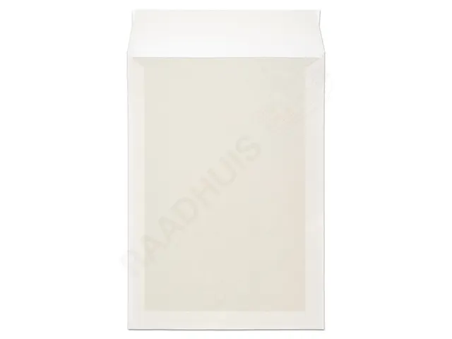 Bordrug envelop Raadhuis 229x324mm C4 wit met plakstrip krimp a 10 stu