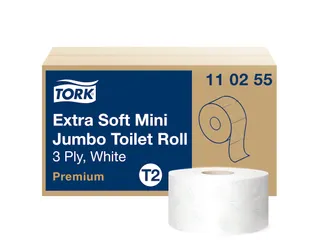 Toiletpapier Tork T2 Jumbo 110255 3-laags 120m 600 Vel 12 Rollen - 1