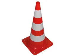 Verkeerskegel Rood/WIT - 75cm