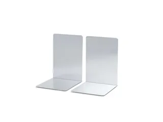 Boekensteun MAUL aluminium 16x15x21cm set 2 zilver - 8