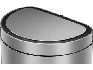 Mirage Semi-round Prullenbak Sensor Bin 47 Liter Mat Rvs - 6