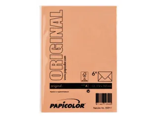 Envelop Papicolor C6 114x162mm oranje pak à 6 stuks - 3
