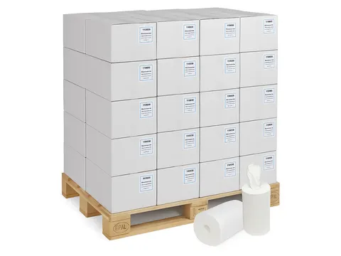 Poetsrol Blanco Mini 2-Laags zonder koker 20cmx60m 12rol Pallet