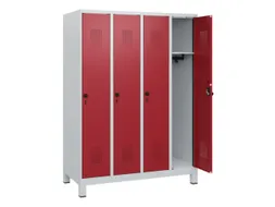 schoollocker,HxBxD 1630x1200x500mm,4vak,vak B 300mm,draaigrendel