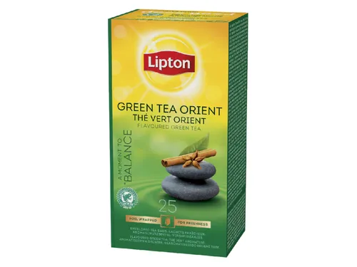 Thee Lipton Green Tea Balance Oriënt met envelop 25stuks