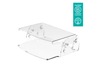 LCD Monitorverhoger HV 550 transparant acryl - 1