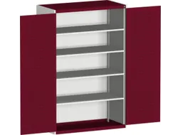 kast met sleufplaat,HxBxD 2000x1050x650mm,4xStalen bodem