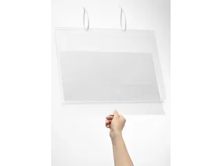 Waterbestendige Hoes A3 Transparant met Kabelbinders pak à 5 stuks - 4
