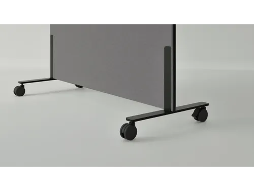 Silva verrijdbaar akoestisch whiteboard donkergrijs 200x120cm