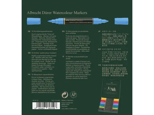 Aquarel marker Faber-Castell Albrecht Dürer doos a 10 stuks