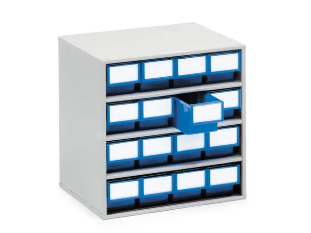 Bakkenunit Bxhxd 400X395X300Mm 16Bakken Blauw Behuizing Ral7035