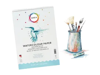 Aquarelblok Qrea A3 20 vel 200gr spiraal - 5