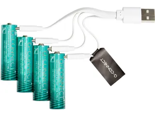 Q-CONNECT USB-C herlaadbare batterijen AAA, blister van 4 stuks - 4