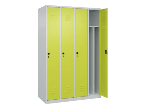locker voor scheiding van kleding,HxBxD 1850x1200x500mm,4vak