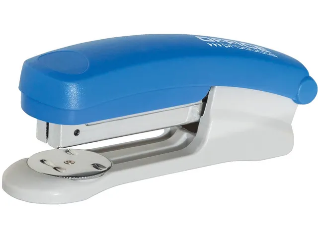 Nietmachine kunststof voor nietjes nr. 24/6, 26/6 25 vel 55mm blauw