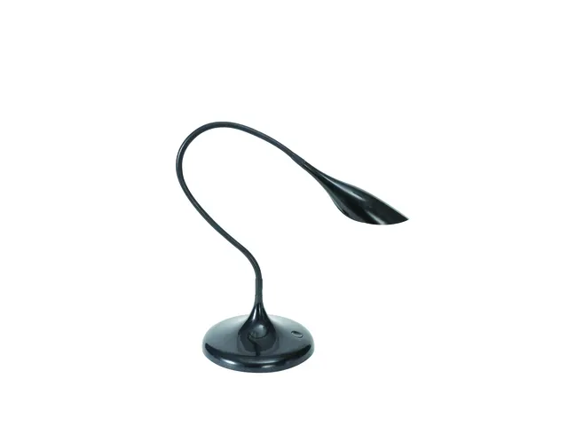 Ledarum LED-bureaulamp zwart flexibele arm en kap