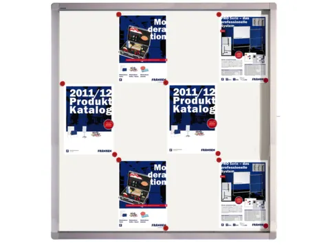 Vitrine Binnen En Buiten 12xa4 Schrijfbord 1011x980x45mm