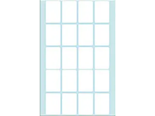 HERMA 2430 Universele etiketten 22x32mm Wit 640 stuks - 2