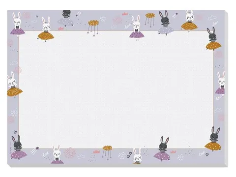 Bureauonderlegger Sigel Bunny Ballerinas A3 30 vel 80gr