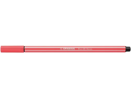 Viltstift STABILO Pen 68/040 medium neon rood