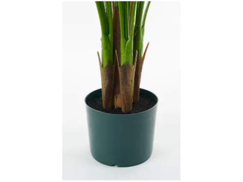 Kunstplant Mica Areca palm in pot groen 120x140cm