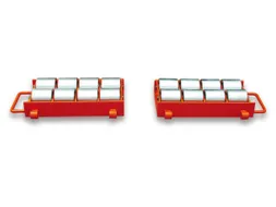 Onderwagen 24t Steunplaat Lxb 430x240mm 16 Stalen Wielen