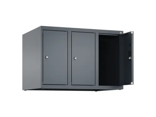 opzetkast,v. locker,3vak.,vak B 250mm,HxBxD 500x750x500mm,vleugeldeur