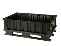 PE-opvangbak,v. 2x200l vat,opvangvol. 220l,HxBxD 420x1220x820mm