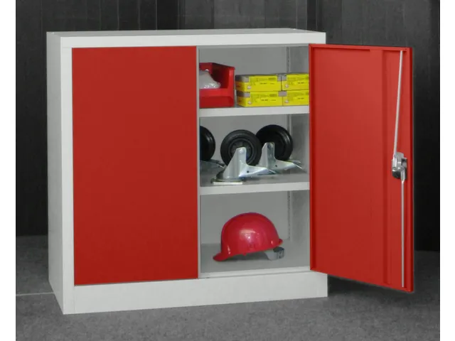 grootvolumekast met openslaande deuren,RAL7035,front RAL3000