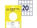 Etiket Avery Zweckform 3321 32x23mm wit 560stuks