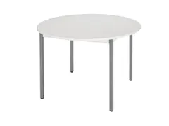 Tafel Rond 110 Cm Frame Antraciet Blad Lichtgrijs