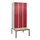 Dekenkist Classic+ 3 vakken 30cm 212x90x81.5cm Lichtgrijs/Robijnood