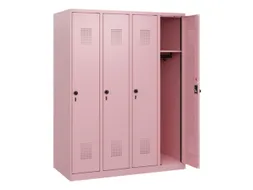 schoollocker,HxBxD 1530x1200x500mm,4vak,vak B 300mm,draaigrendel