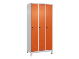 locker,HxBxD 1950x900x500mm,3vak,vak B 300mm,draaigrendel,voeten