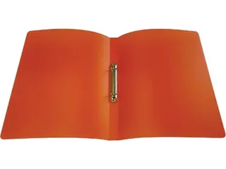 ringmap voor A4 PP 2 ringen 16 mm transparant oranje - 2