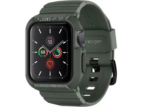 Spigen Case ACS00547 Apple Watch 5/4 40mm Rugged Armor Pro groen
